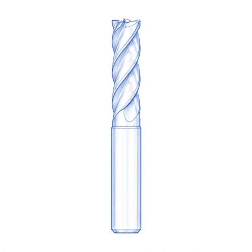 Ilustración técnica de Fresas de acabado · NEGIMPORT