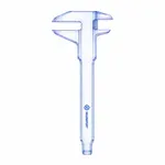 GENSIZE Calibrador Vernier monoblock 0–150 mm / 0–6"
