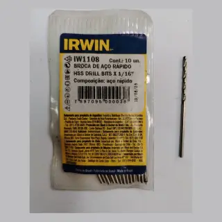 IRWIN Microbroca helicoidal HSS IW1108 1/16" para metal