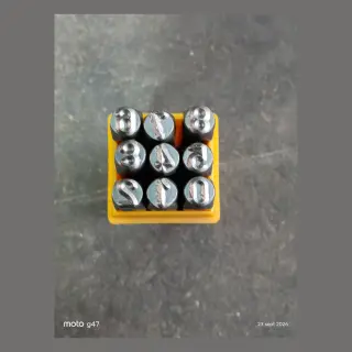 Juego de punzones de golpe para números de 6 mm