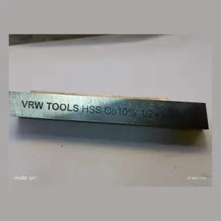 Cuchilla HSS-Co 10% VRW TOOLS 1/2″ × 1/2″ × 4″